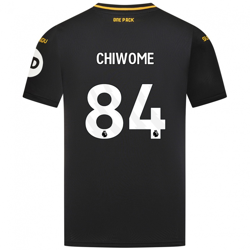 Kandiny Kinder Leon Chiwome #84 Schwarz Auswärtstrikot Trikot 2024/25 T-Shirt