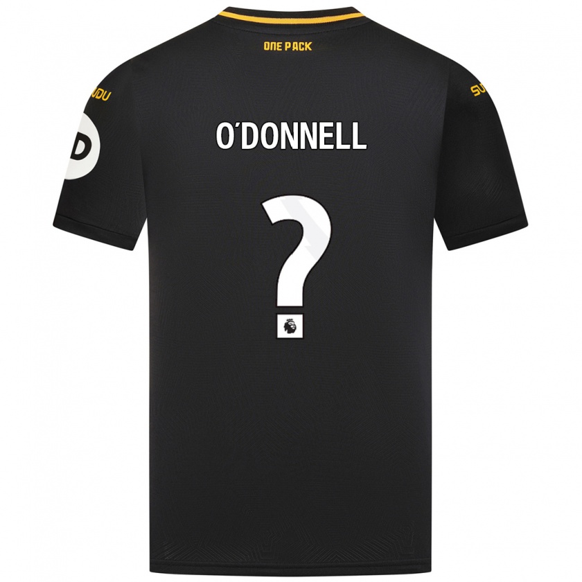 Kandiny Kinder Luke O'donnell #0 Schwarz Auswärtstrikot Trikot 2024/25 T-Shirt