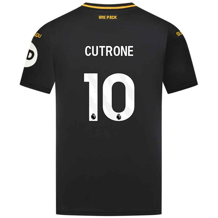 Kandiny Kinder Patrick Cutrone #10 Schwarz Auswärtstrikot Trikot 2024/25 T-Shirt