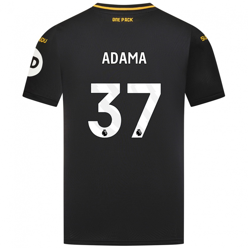 Kandiny Kinder Adama Traore #37 Schwarz Auswärtstrikot Trikot 2024/25 T-Shirt