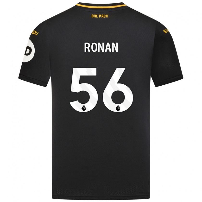 Kandiny Kinder Connor Ronan #56 Schwarz Auswärtstrikot Trikot 2024/25 T-Shirt