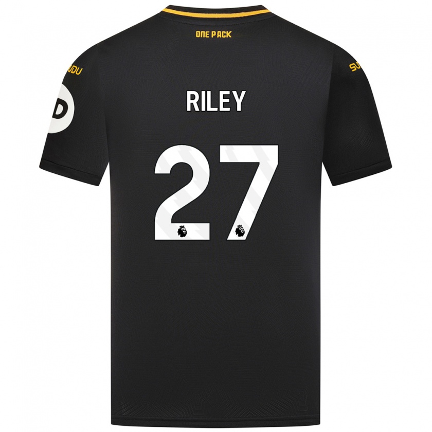 Kandiny Kinder Lauren Riley #27 Schwarz Auswärtstrikot Trikot 2024/25 T-Shirt