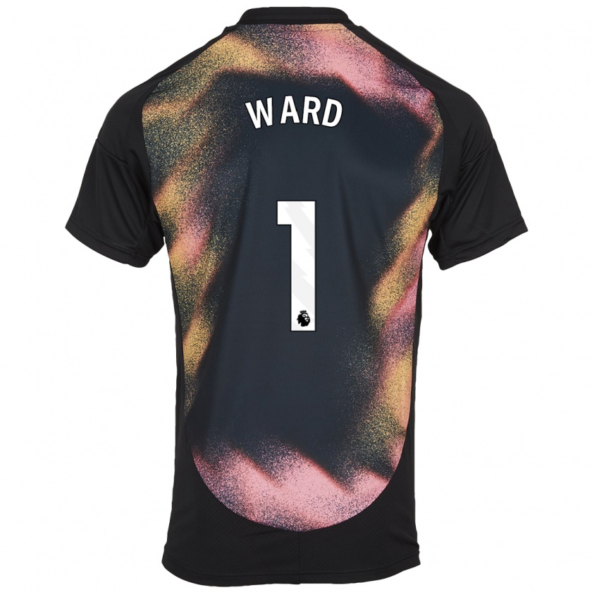 Kandiny Kinder Danny Ward #1 Schwarz Weiß Auswärtstrikot Trikot 2024/25 T-Shirt