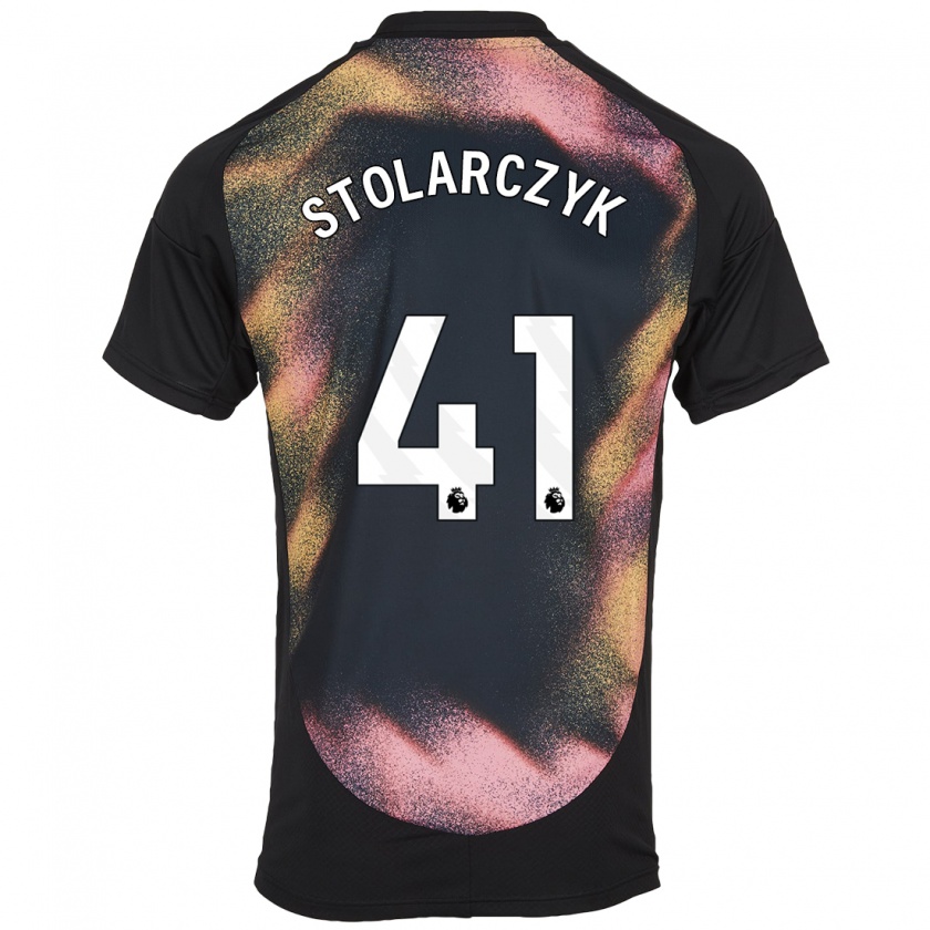 Kandiny Kinder Jakub Stolarczyk #41 Schwarz Weiß Auswärtstrikot Trikot 2024/25 T-Shirt