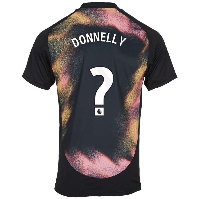 Kandiny Kinder Ryan Donnelly #0 Schwarz Weiß Auswärtstrikot Trikot 2024/25 T-Shirt