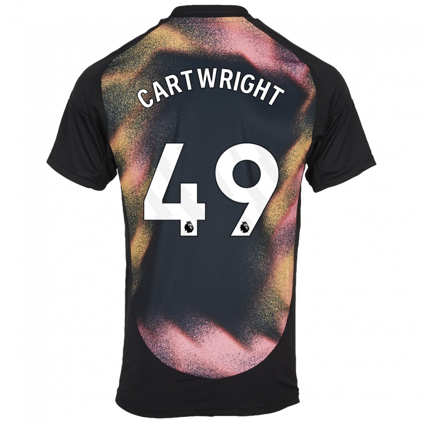 Kandiny Kinder Henry Cartwright #49 Schwarz Weiß Auswärtstrikot Trikot 2024/25 T-Shirt