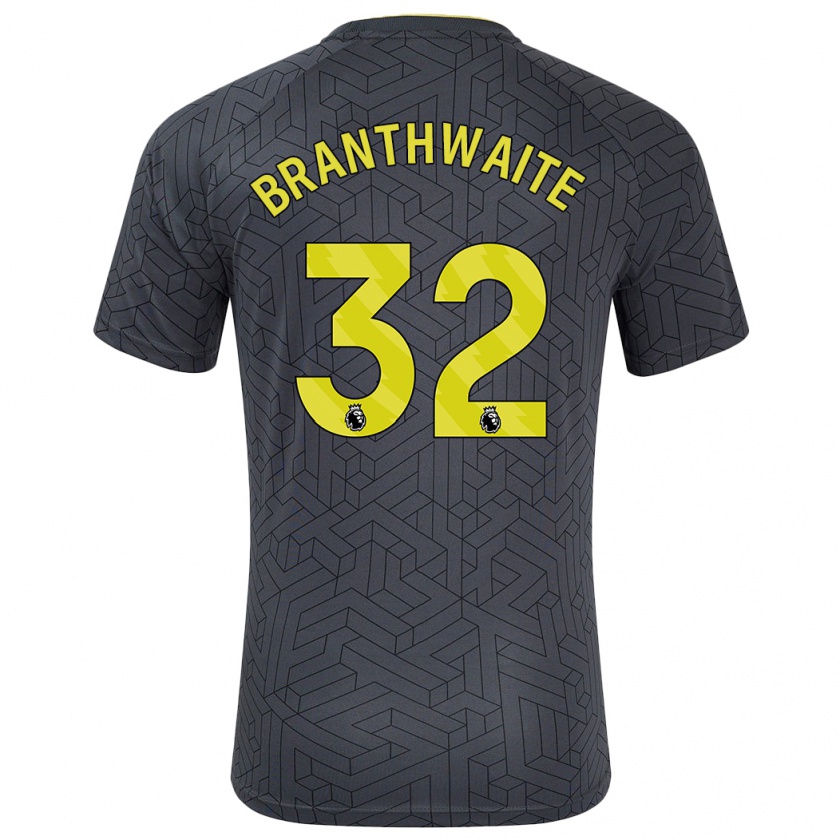 Kandiny Kinder Jarrad Branthwaite #32 Schwarz Gelb Auswärtstrikot Trikot 2024/25 T-Shirt