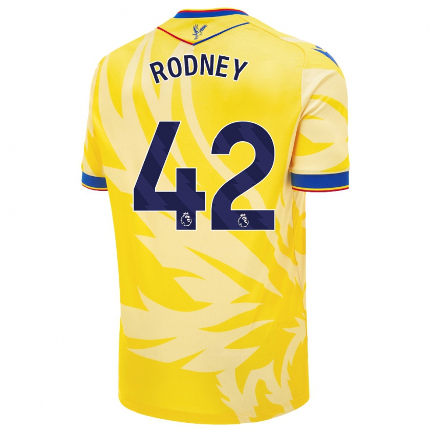 Kandiny Kinder Kaden Rodney #42 Gelb Auswärtstrikot Trikot 2024/25 T-Shirt