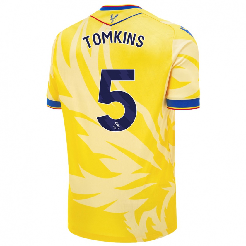 Kandiny Kinder James Tomkins #5 Gelb Auswärtstrikot Trikot 2024/25 T-Shirt