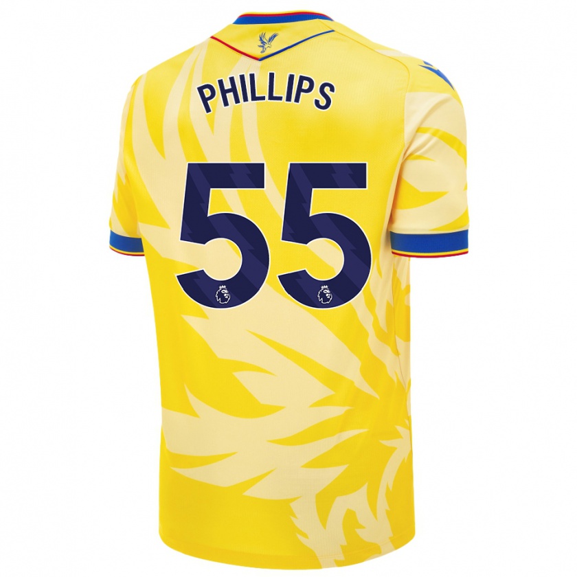 Kandiny Kinder Killian Phillips #55 Gelb Auswärtstrikot Trikot 2024/25 T-Shirt