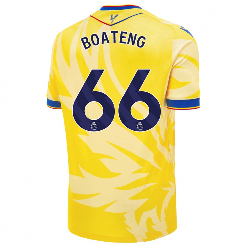 Kandiny Kinder David Boateng #66 Gelb Auswärtstrikot Trikot 2024/25 T-Shirt