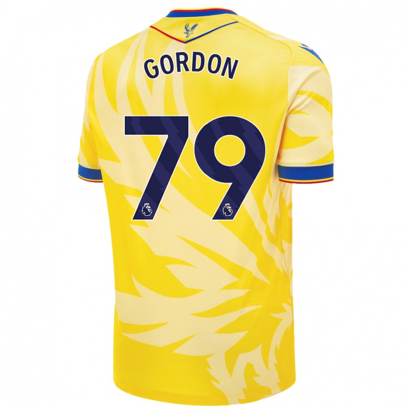 Kandiny Kinder John-Kymani Gordon #79 Gelb Auswärtstrikot Trikot 2024/25 T-Shirt