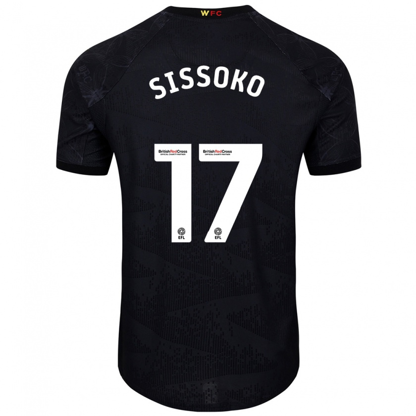 Kandiny Kinder Moussa Sissoko #17 Schwarz Weiß Auswärtstrikot Trikot 2024/25 T-Shirt