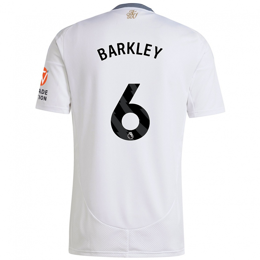 Kandiny Kinder Ross Barkley #6 Weiß Auswärtstrikot Trikot 2024/25 T-Shirt