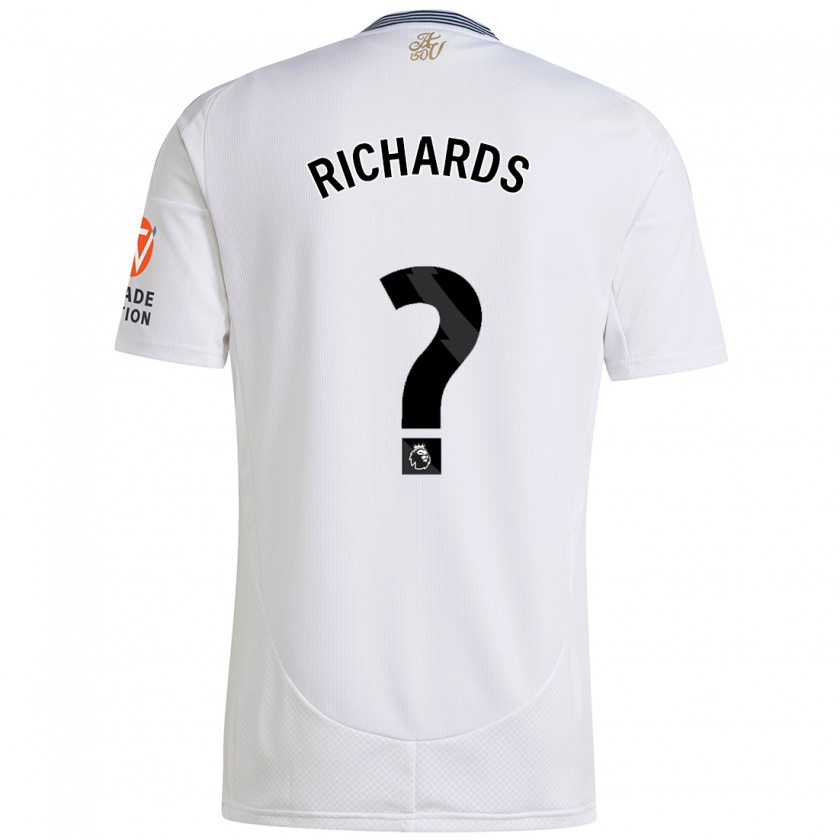 Kandiny Kinder Rico Richards #0 Weiß Auswärtstrikot Trikot 2024/25 T-Shirt