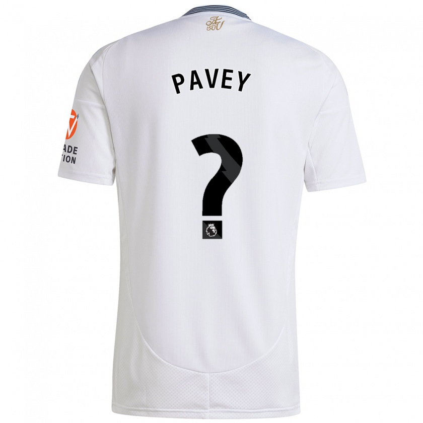 Kandiny Kinder Charlie Pavey #0 Weiß Auswärtstrikot Trikot 2024/25 T-Shirt