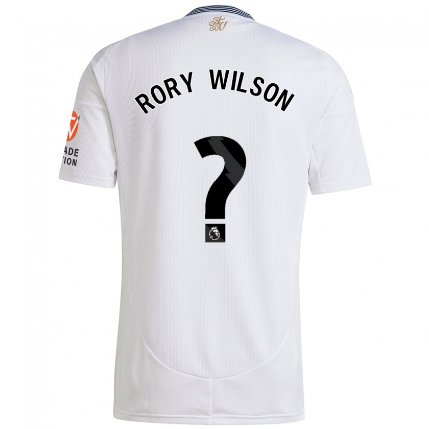 Kandiny Kinder Rory Wilson #0 Weiß Auswärtstrikot Trikot 2024/25 T-Shirt