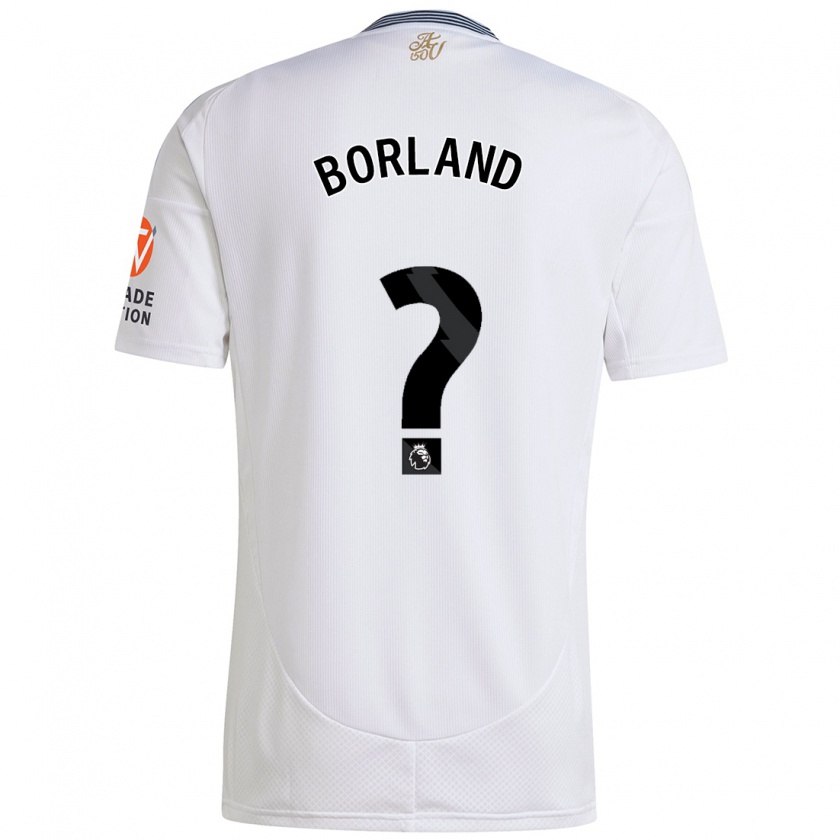 Kandiny Kinder Aidan Borland #0 Weiß Auswärtstrikot Trikot 2024/25 T-Shirt