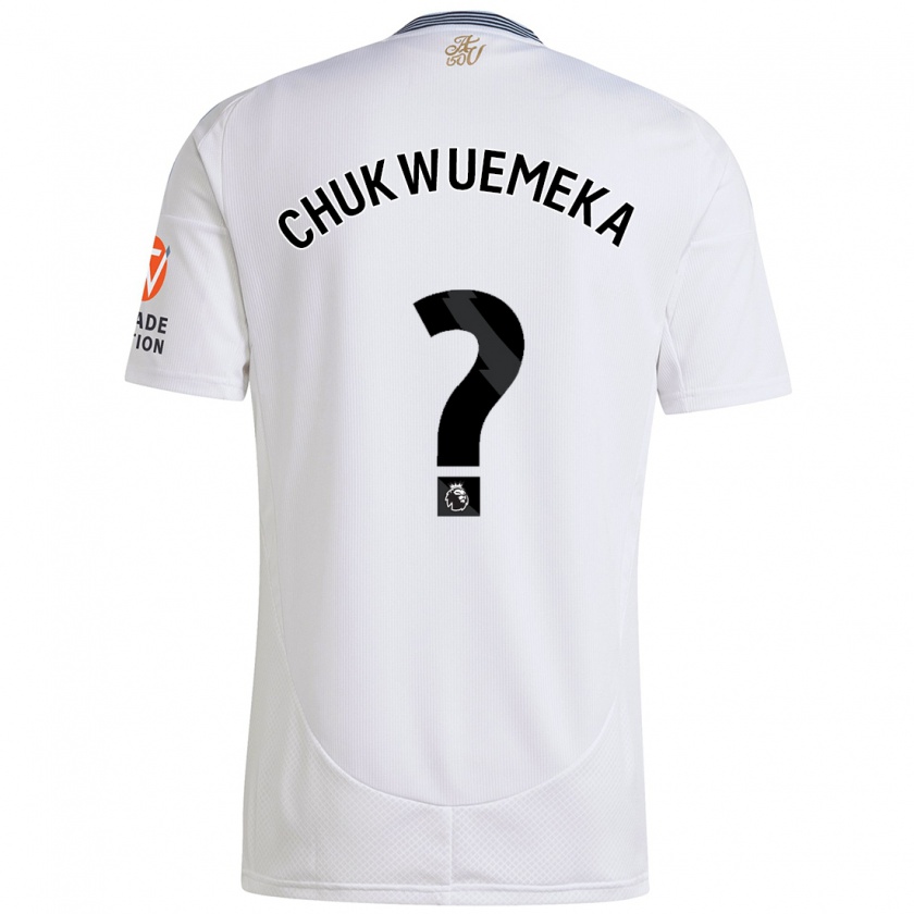 Kandiny Kinder Caleb Chukwuemeka #0 Weiß Auswärtstrikot Trikot 2024/25 T-Shirt