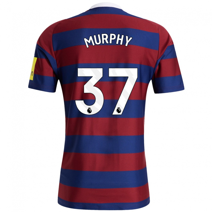 Kandiny Kinder Alex Murphy #37 Burgunderrot Marineblau Auswärtstrikot Trikot 2024/25 T-Shirt