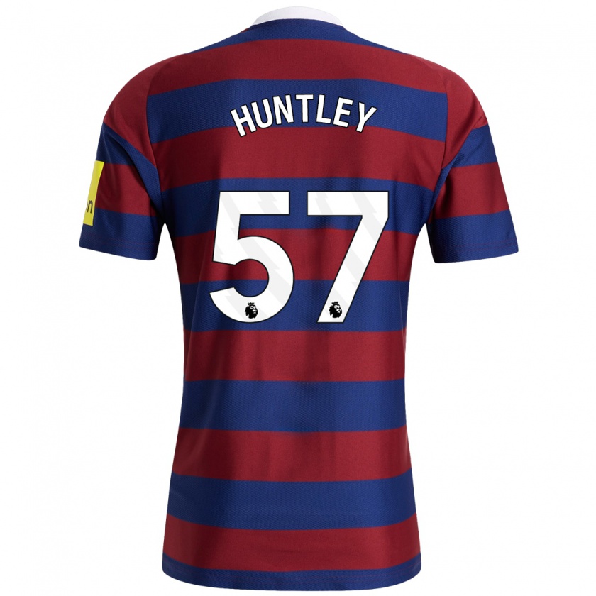 Kandiny Kinder James Huntley #57 Burgunderrot Marineblau Auswärtstrikot Trikot 2024/25 T-Shirt