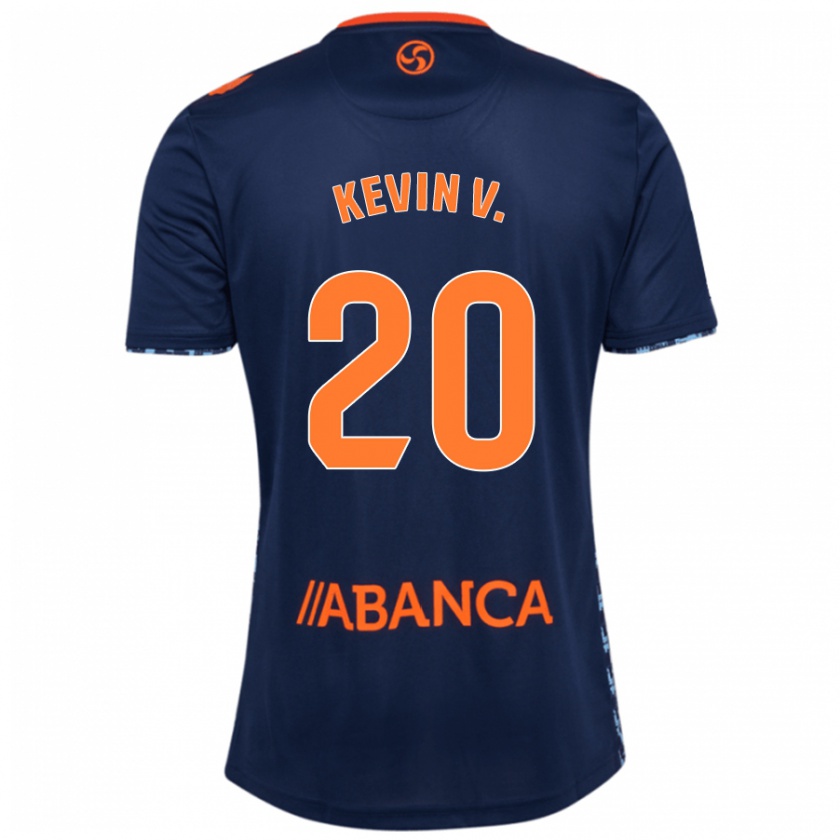 Kandiny Kinder Kevin Vázquez #20 Marineblau Auswärtstrikot Trikot 2024/25 T-Shirt