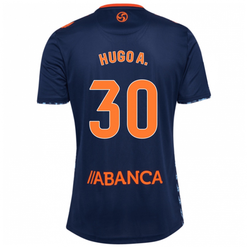 Kandiny Kinder Hugo Álvarez #30 Marineblau Auswärtstrikot Trikot 2024/25 T-Shirt