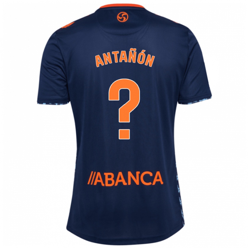 Kandiny Kinder Andrés Antañón #0 Marineblau Auswärtstrikot Trikot 2024/25 T-Shirt