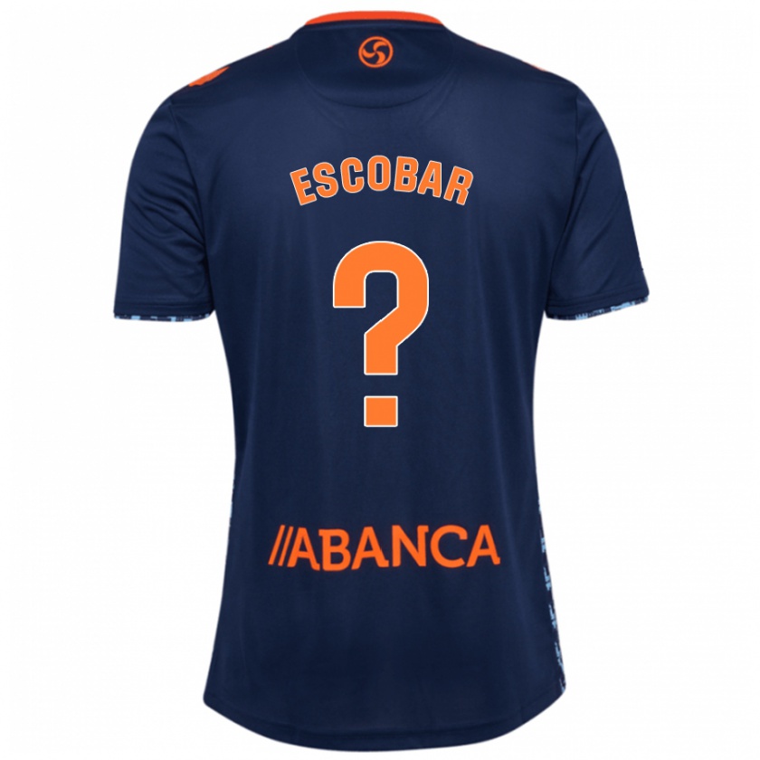 Kandiny Kinder Jordi Escobar #0 Marineblau Auswärtstrikot Trikot 2024/25 T-Shirt