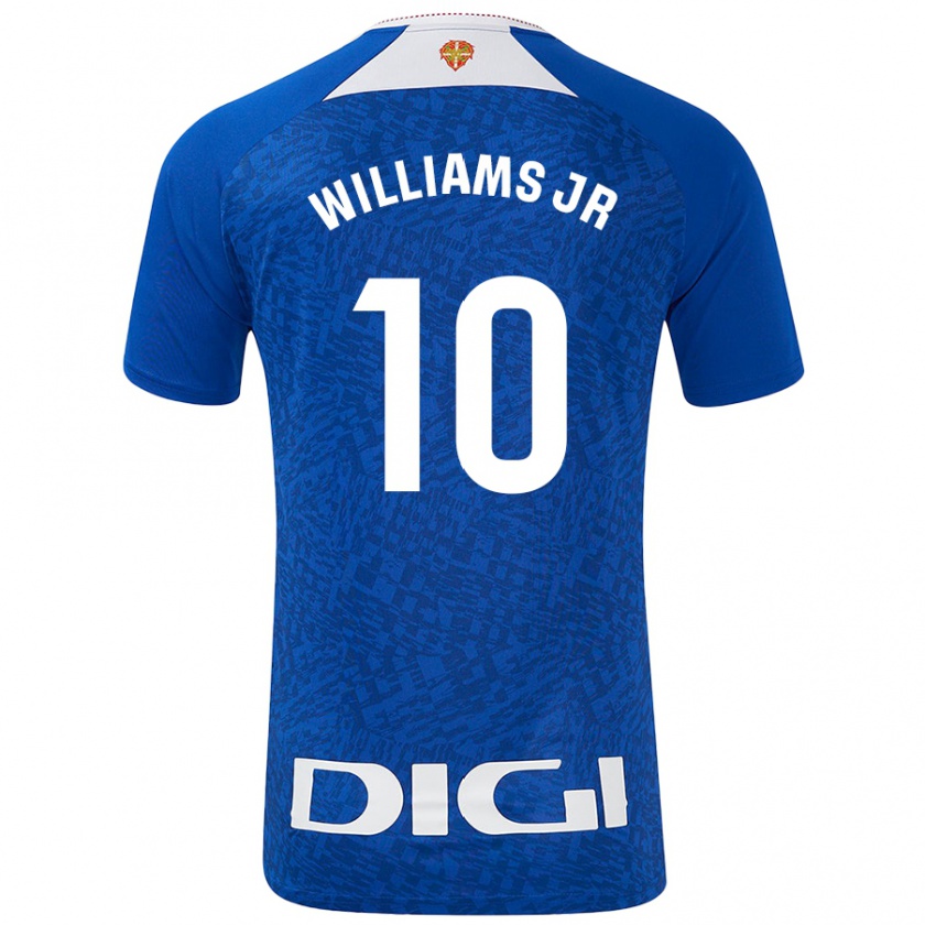 Kandiny Kinder Nico Williams #10 Königsblau Auswärtstrikot Trikot 2024/25 T-Shirt