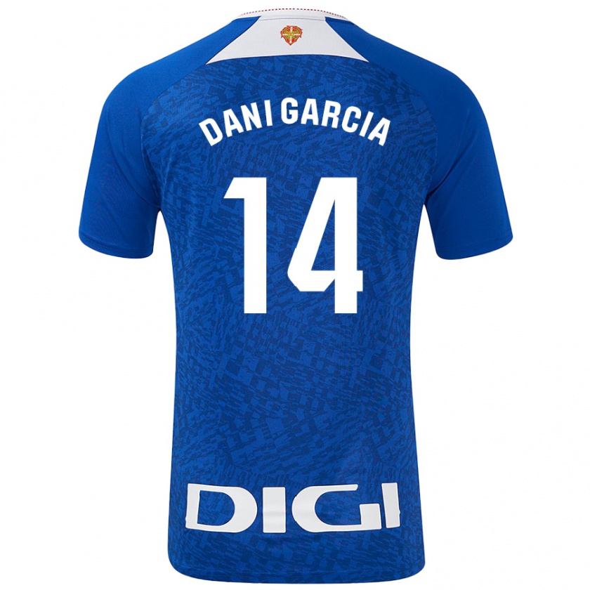 Kandiny Kinder Dani García #14 Königsblau Auswärtstrikot Trikot 2024/25 T-Shirt