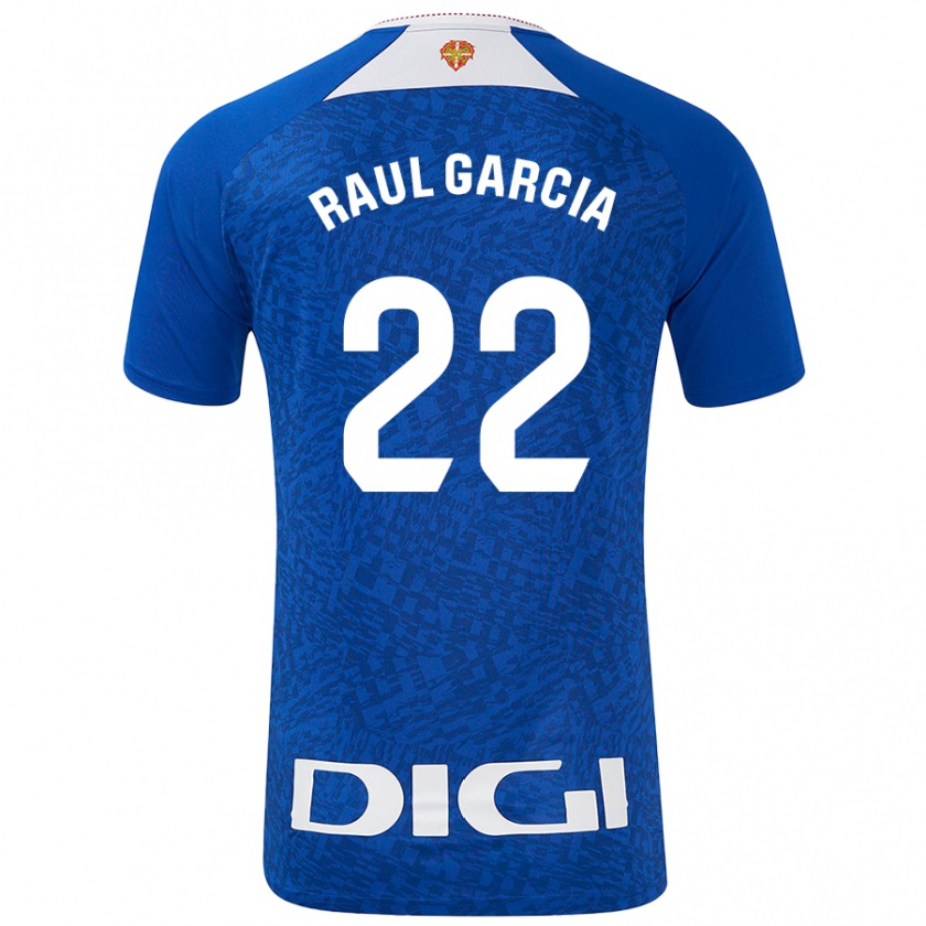 Kandiny Kinder Raúl García #22 Königsblau Auswärtstrikot Trikot 2024/25 T-Shirt