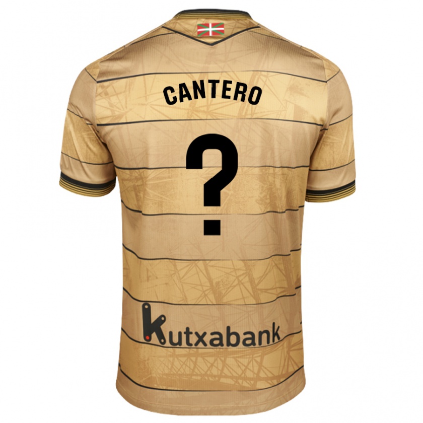 Kandiny Kinder Yago Cantero #0 Braun Auswärtstrikot Trikot 2024/25 T-Shirt