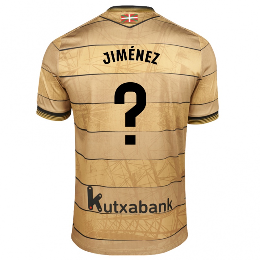 Kandiny Kinder Javier Jiménez #0 Braun Auswärtstrikot Trikot 2024/25 T-Shirt