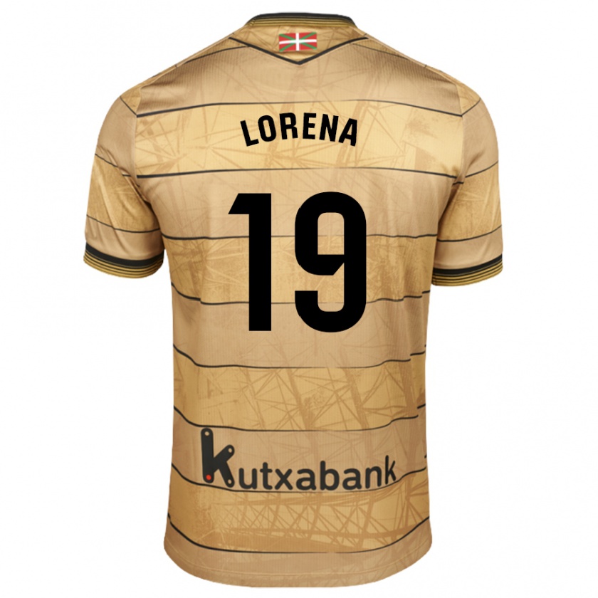 Kandiny Kinder Lorena Navarro Domínguez #19 Braun Auswärtstrikot Trikot 2024/25 T-Shirt