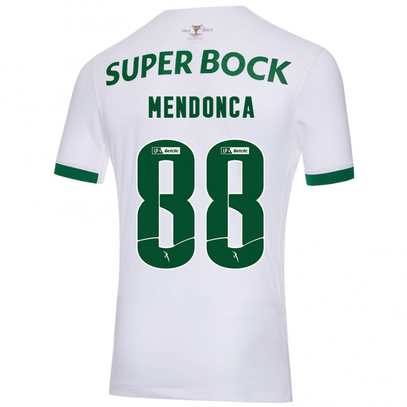 Kandiny Kinder Manuel Mendonça #88 Weiß Grün Auswärtstrikot Trikot 2024/25 T-Shirt