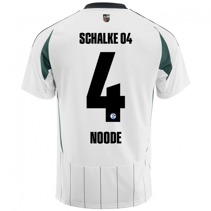 Kandiny Kinder Steve Noode #4 Weiß Grün Auswärtstrikot Trikot 2024/25 T-Shirt