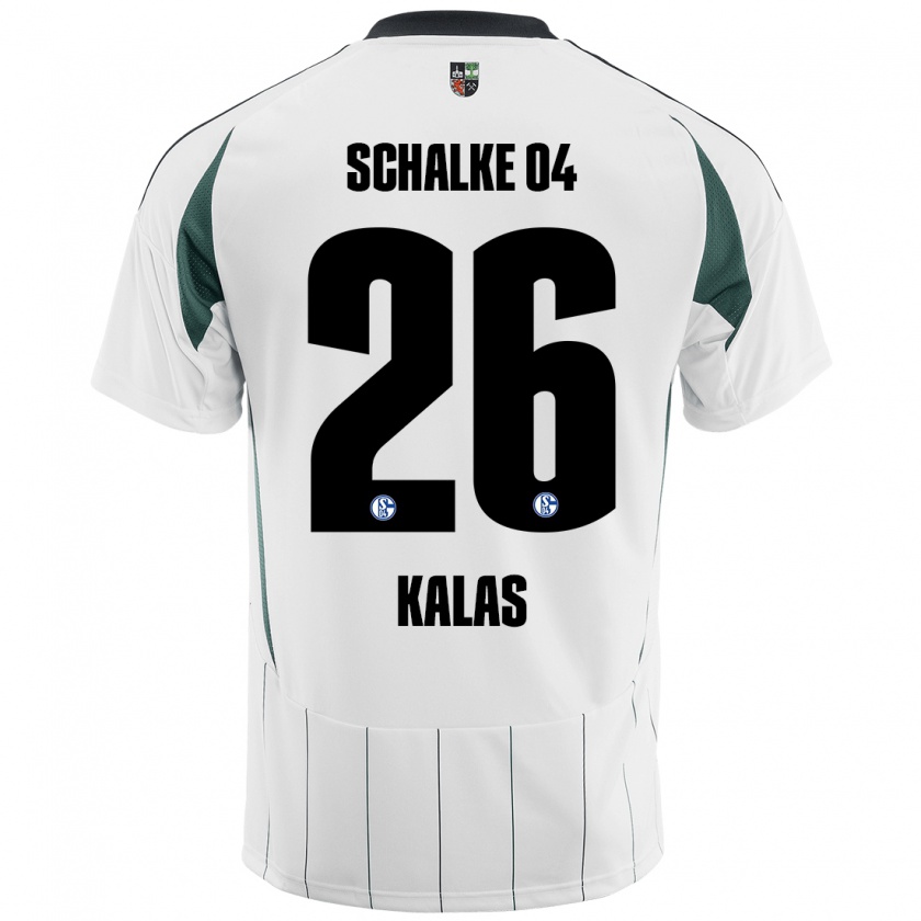 Kandiny Kinder Tomas Kalas #26 Weiß Grün Auswärtstrikot Trikot 2024/25 T-Shirt