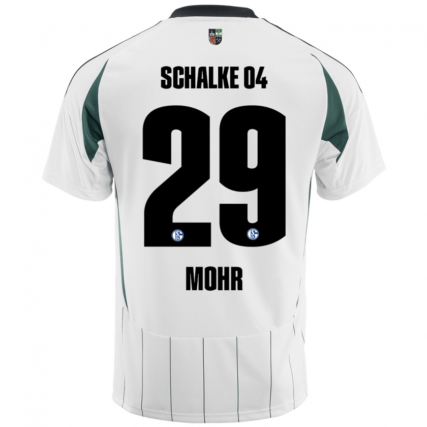 Kandiny Kinder Tobias Mohr #29 Weiß Grün Auswärtstrikot Trikot 2024/25 T-Shirt