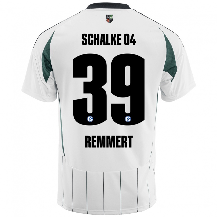 Kandiny Kinder Peter Remmert #39 Weiß Grün Auswärtstrikot Trikot 2024/25 T-Shirt