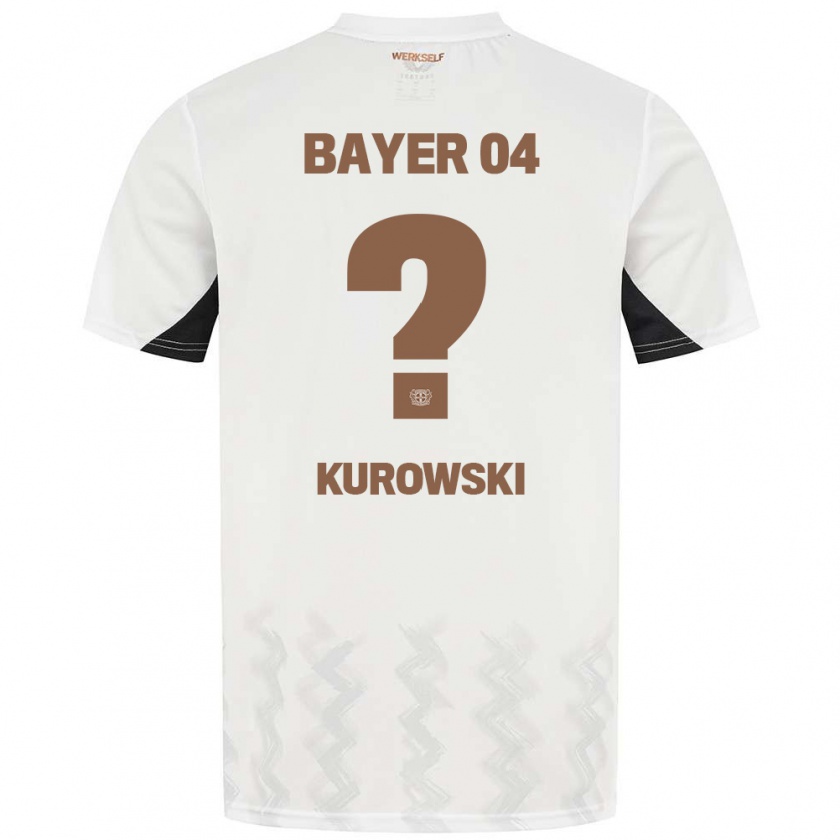 Kandiny Kinder Julien Kurowski #0 Weiß Schwarz Auswärtstrikot Trikot 2024/25 T-Shirt