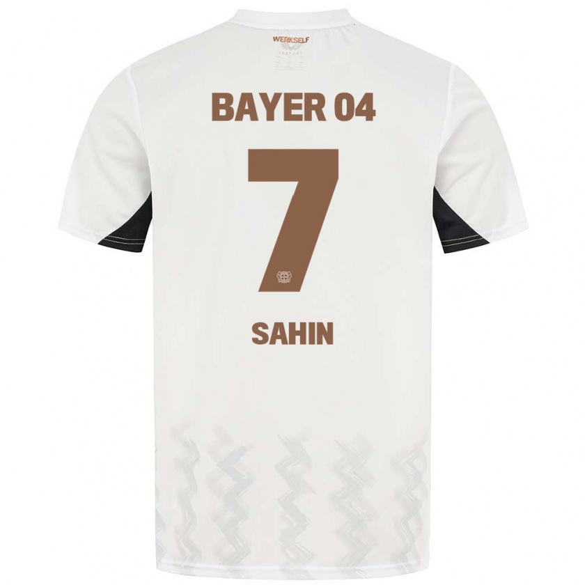 Kandiny Kinder Batuhan Sahin #7 Weiß Schwarz Auswärtstrikot Trikot 2024/25 T-Shirt