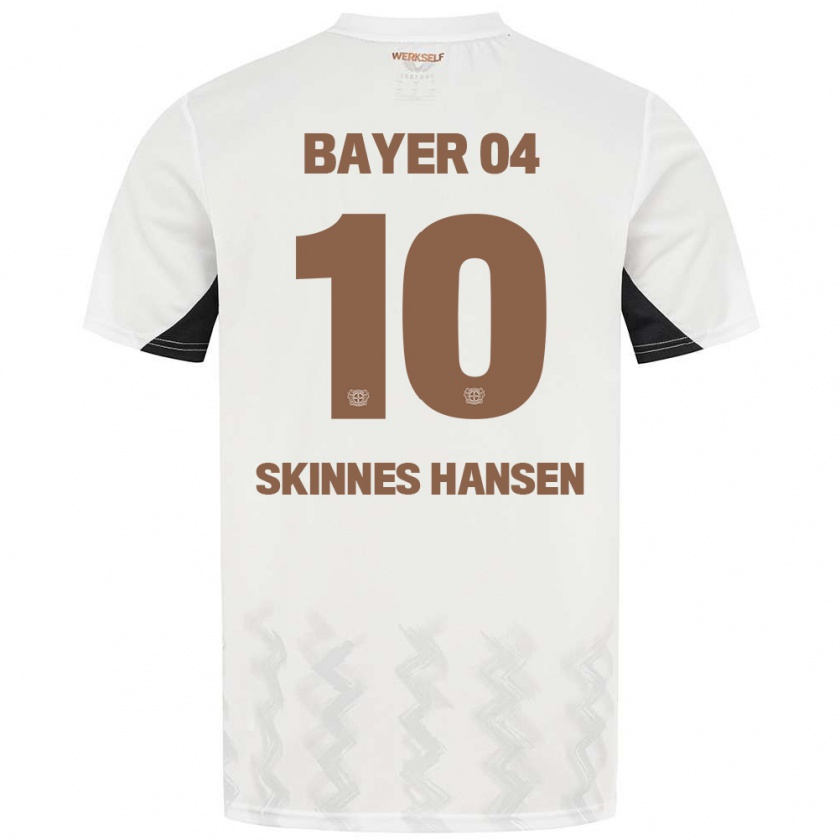 Kandiny Kinder Synne Skinnes Hansen #10 Weiß Schwarz Auswärtstrikot Trikot 2024/25 T-Shirt