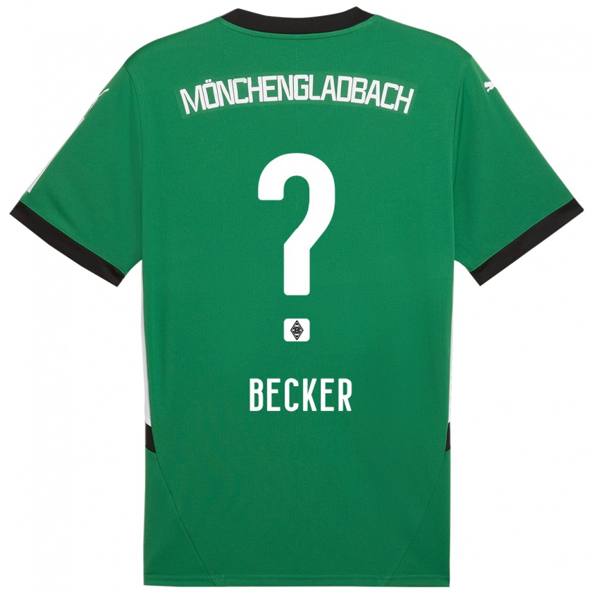 Kandiny Kinder Benjamin Becker #0 Grün Weiß Auswärtstrikot Trikot 2024/25 T-Shirt