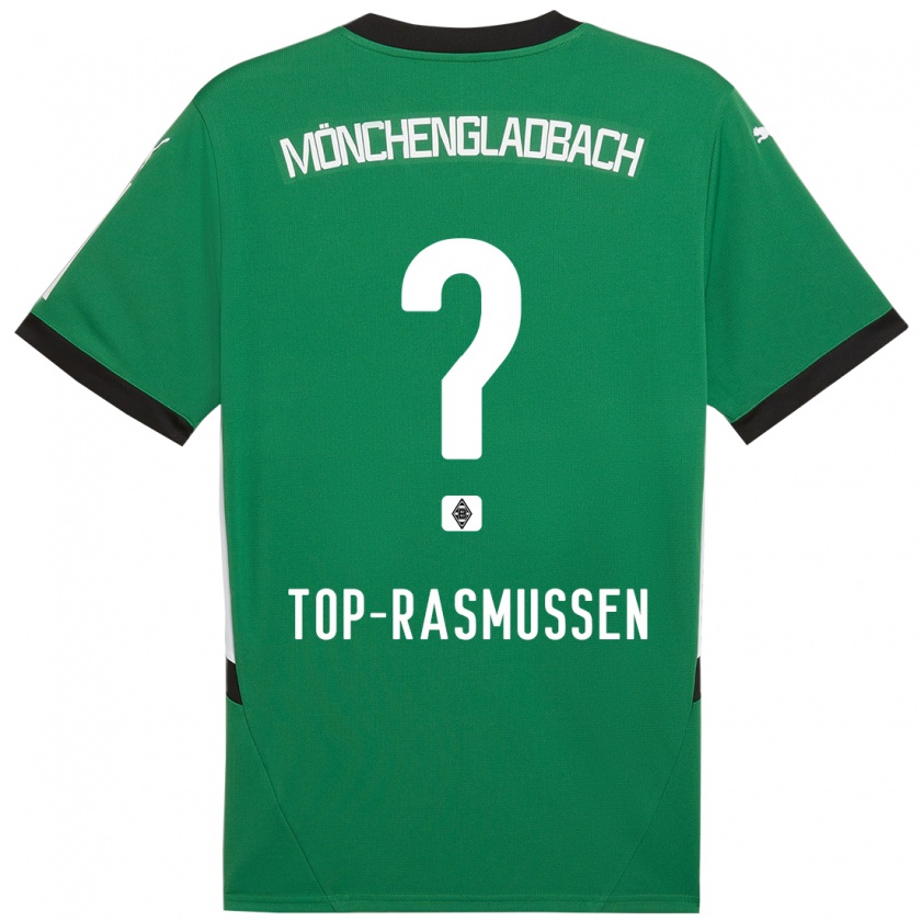 Kandiny Kinder Tristan Top-Rasmussen #0 Grün Weiß Auswärtstrikot Trikot 2024/25 T-Shirt