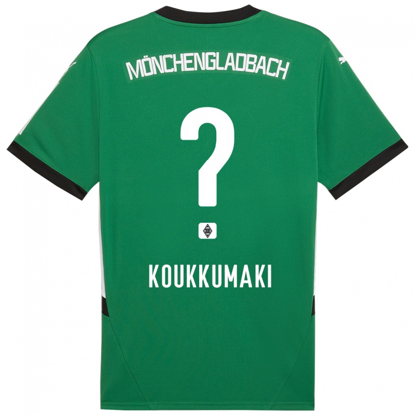 Kandiny Kinder Taavi Koukkumäki #0 Grün Weiß Auswärtstrikot Trikot 2024/25 T-Shirt