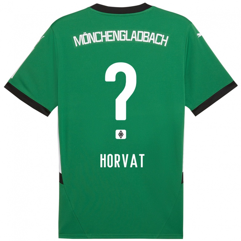 Kandiny Kinder Niko Horvat #0 Grün Weiß Auswärtstrikot Trikot 2024/25 T-Shirt