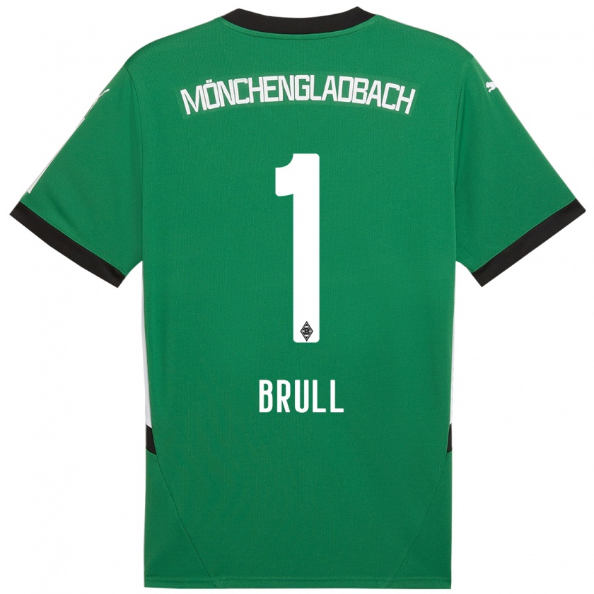 Kandiny Kinder Maximilian Brüll #1 Grün Weiß Auswärtstrikot Trikot 2024/25 T-Shirt