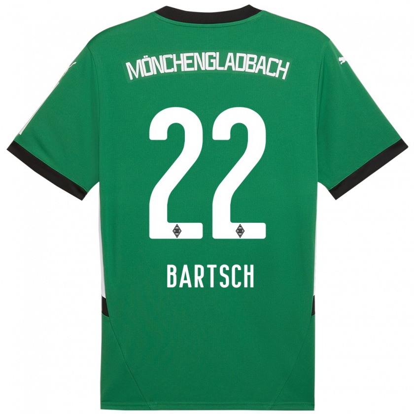 Kandiny Kinder Kristina Bartsch #22 Grün Weiß Auswärtstrikot Trikot 2024/25 T-Shirt