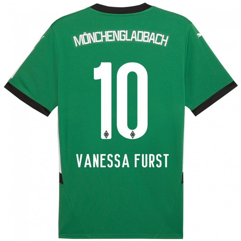 Kandiny Kinder Vanessa Fürst #10 Grün Weiß Auswärtstrikot Trikot 2024/25 T-Shirt